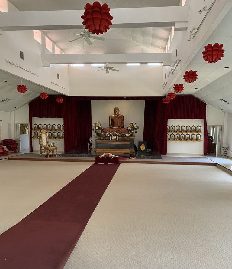 Sri Lankan Buddhist temple preserves quiet and calm near airport ...