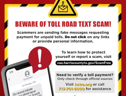 Scam Alert: Beware of Toll Road Text Scam