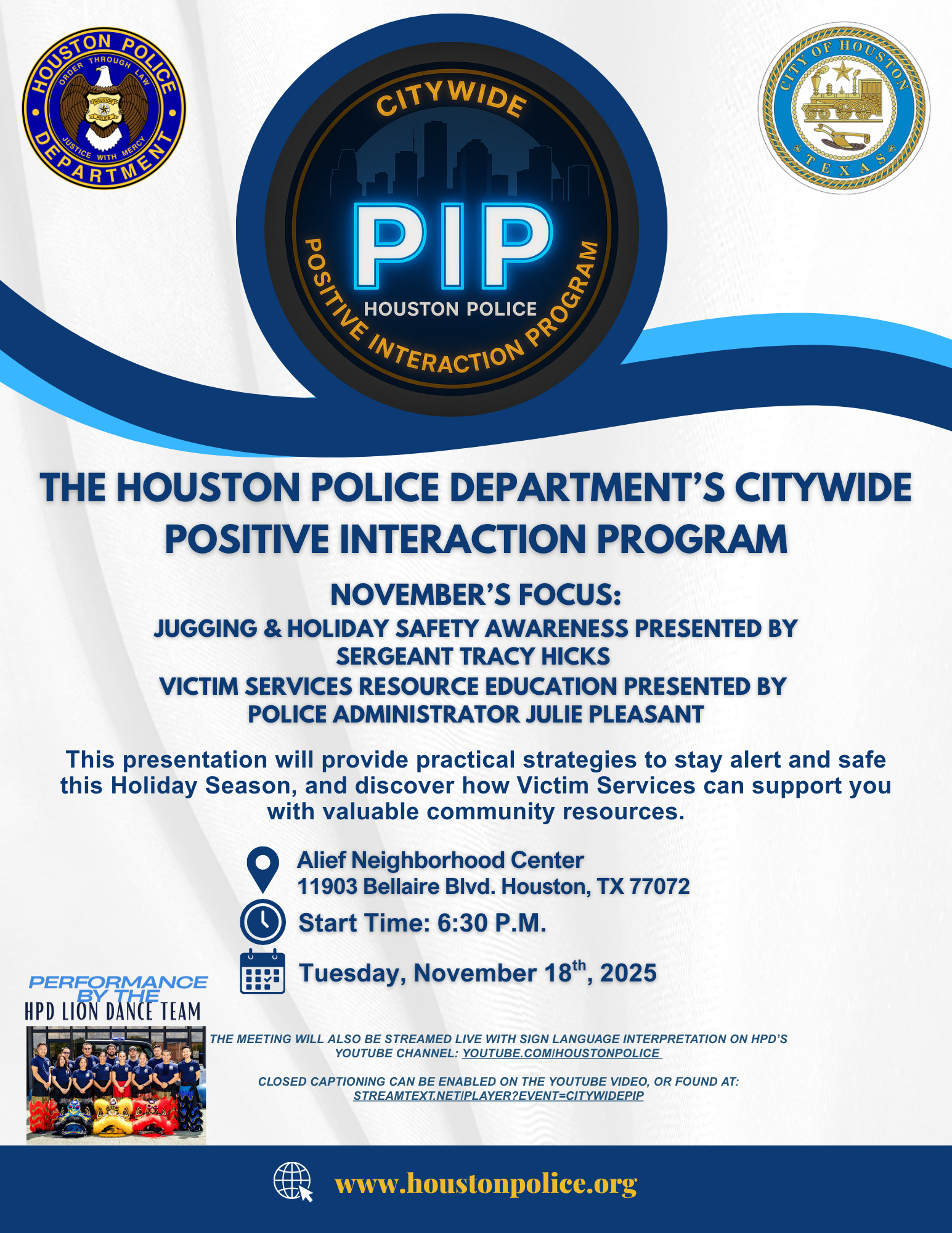 The Houston Police Department's Citywide Positive Interaction Program 3