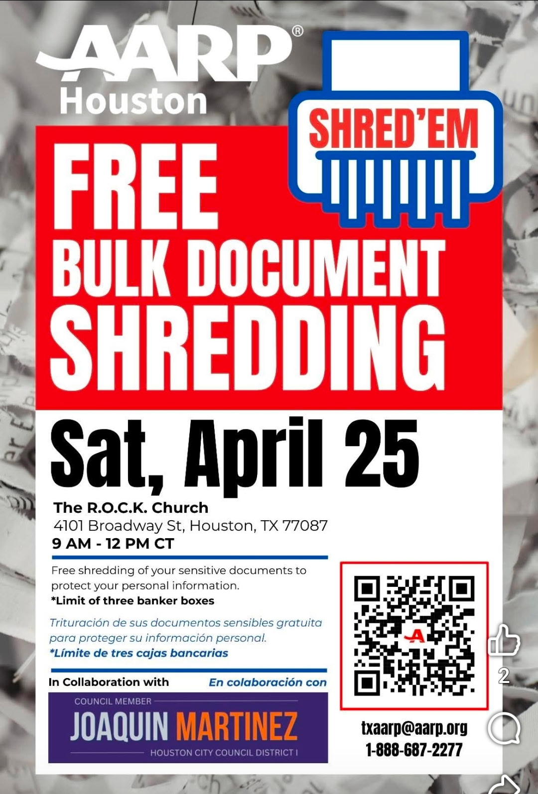 AARP Houston - FREE BULK DOCUMENT SHREDDING 8